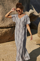 Kleid mit Vintage-Streifenmuster